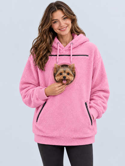 PawPeek Classic hoodie in Pink
